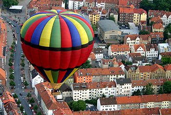Heissluft Ballonfahrt über Stadt Bremen